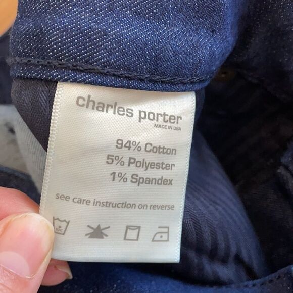 CHARLES PORTER DARK BLUE FLARE BOTTOMS BUN… - Picture 12 of 12